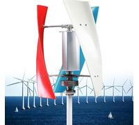 Kit générateur éolien 14000 W - 20000 W, éolienne à axe vertical 12 V/24 V/48 V/220 V, avec contrôleur, éolienne domestique silencieuse à 3 pales pour bateaux, terrasses, maison(12V,16000W)