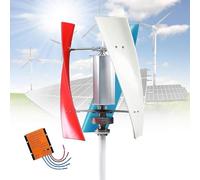 Kit générateur éolien 20000 W, 12 V, 24 V, 48 V, 220 V, à axe vertical, avec 3 pales et contrôleur pour énergie solaire et éolienne(24V)