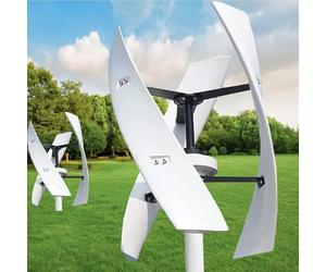 Kit générateur éolien à axe Vertical avec contrôleur de Charge pour Usage Domestique - Système d'énergie renouvelable à Haut rendement pour des Solutions énergétiques durables