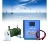 Kit générateur éolien avec régulateur de Charge pour Turbine Verticale, contrôleur Hybride pour systèmes éoliens et solaires Hors réseau - MPPT, régulateur d'énergie renouvelable avec résist