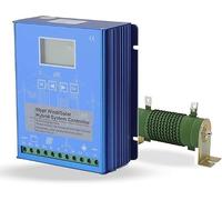 Kit générateur éolien avec régulateur de Charge pour Turbine Verticale, contrôleur MPPT Hybride éolien et Solaire avec Charge d'appoint et délestage pour systèmes d'éoliennes