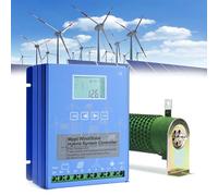 Kit générateur éolien avec régulateur de Charge pour Turbine Verticale, régulateur de Charge Hybride éolien-Solaire, régulateur MPPT pour systèmes Hors réseau, idéal pour Les éoliennes et Le
