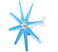 Kit Générateur éolien en Aluminium 200 W Horizontal 8 Pales pour Lampadaires avec Contrôleur, Utilisation élevée de L'énergie éolienne, adapté à Un Usage Domestique (DC24V)