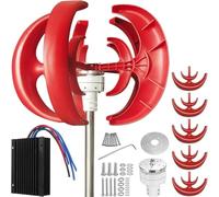 Kit générateur éolien Horizontal à Courant Alternatif avec contrôleur de Charge, générateur éolien à axe Vertical 1000 W - Kit d'énergie éolienne 12 V/24 V/48 V avec Conception à 5 pales, co