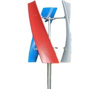 Kit générateur éolien, puissance nominale 400W, 3 pales en fibre de verre longue durée, argent