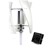 Kit générateur éolien Vertical - Conception hélicoïdale à 3 pales avec lévitation magnétique et contrôleur MPPT pour Une Production d'énergie Efficace à Domicile et en Usine
