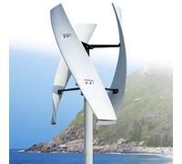 Kit générateur éolien Vertical de Jardin 16000 W/20000 W, éolienne triphasée 12V/24V/48V/220V avec contrôleur MPPT pour Applications domestiques et industrielles(16000W,12V)