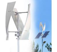 Kit générateur éolien vertical portable de 18 000 W, conception à 3 pales hélicoïdales avec contrôleur de charge pour solutions énergétiques marines, de camping-cars, domestiques et industrielles (220