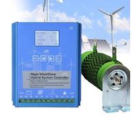 Kit générateur Hybride éolien Horizontal avec régulateur de Charge MPPT 12 000 W/16 000 W, Compatible éolien et Solaire, avec écran LCD, sans décharge de Charge et régulateur de Tension effi