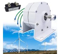 Kit générateur pour éolienne avec régulateur de Charge, générateur CA Basse Vitesse 12 000 W, alternateur triphasé sans engrenage à Aimant Permanent, 600 TR/Min pour éoliennes et turbines hy