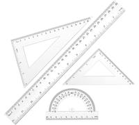 Kit Geometrie Regle 30 Cm Equerre Et Rapporteur Ensemble Scolaire Complet Pour Ecole College Et Bureau Outils De Mesure Precis