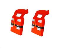 Kit Gilets de sauvetage complet avec lumière de signalisation stroboscopique pour bateaux (homologués, obligatoires) pour bateau, bateau, bateau, bateau, bateau, nouvelles réglementations (2 pièces)