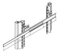 Kit Glissière Télescopique, Univ 1/2u 21120-160