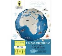 Kit Globe terrestre à monter Ø 27 cm Beige G