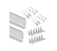 Equerre Emuca Kit Gola à profil central pour meubles de cuisine, Anodisé mat
