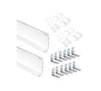 Kit Gola à profil central pour meubles de cuisine, Peint en blanc