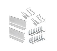 Kit Gola de profil supérieur pour meubles de cuisine, Anodisé mat