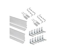Emuca – Kit gola de profil supérieur pour meubles de cuisine – Aluminium anodisé mat