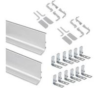 Kit Gola de profil supérieur pour meubles de cuisine, Anodisé mat Anodisé mat G