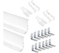 Kit Gola de profil supérieur pour meubles de cuisine, Peint en blanc Peint en blanc G