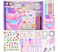 Kit Goldge de 109 pièces pour journal à faire soi-même - Cadeaux pour filles âgées de 8 à 12 ans et plus, scrapbooking pour adolescents