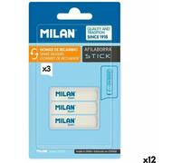 Kit gomme Milan AFILABORRA STICK Blanc 3 pièces (12 pièces)