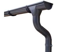 Kit gouttière zinc complet jusqu'à 11.90 m | Anthracite (RAL7024) | Type 110 | pour un versant