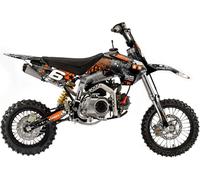 Kit graphique Stage6 orange/blanc pour YCF Pilot Pit Bike