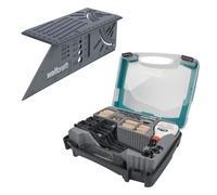 Kit Guide d'Assemblage Bois et Équerre 3D - wolfcraft - Pour Réalisation d’assemblages chevillés - 8636000
