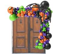 Kit Guirlande Ballons Halloween Latex, 158 pièces, Vibrant, Réutilisable