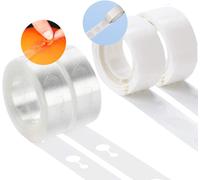 Kit Guirlande De Ballons, 2 Rouleaux De Ruban De 5 M + 2 Rouleaux De Pastilles Adhésives, Accessoires D'arche De Ballons, Guirlande De Ballons, Pour Décoration De Mariage, Festival, Fête,