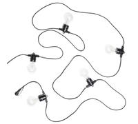 Kit Guirlande Lumineuse Extérieure 5m Noir + 5 Ampoules Filament LED E27 24