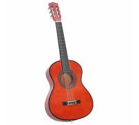 Kit guitare classique pour débutant 1/2 34" en bois de tilleul et nylon - Kit de démarrage léger de 8 pièces avec accessoires en plastique dur pour enfants et adultes
