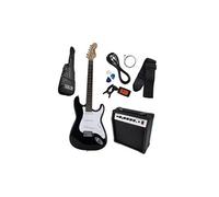 Kit Guitare électrique + Amplificateur 15W + Acccessoires - Noir - Johnny Brooks JB403