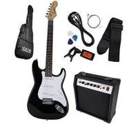 Kit Guitare électrique + Amplificateur 15W + Acccessoires - Noir - Johnny Brooks JB403