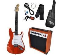 Guitare électrique Johnny Brook Kit Guitare électrique + Amplificateur 15W + Acccessoires - Orange -s JB407