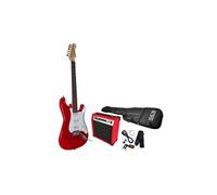 Kit Guitare électrique + Amplificateur 15W + Acccessoires - Rouge - Johnny Brooks JB404