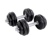 Kit Haltères Musculation Avec Barre D Extension 30 Kg Pour Hommes Et Femmes Musculation Prise De Masse Sport Fitness Noir Helloshop26 12_0002026