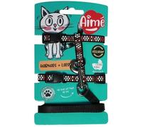 Kit harnais et laisse AIMÉ Reflechissant pour Chat