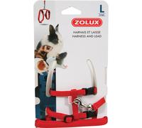 Kit Harnais et laisse casual pour rongeur Zolux Rouge L