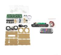 Kit haut-parleur sans fil avec radio FM et niveau sonore LED réglable (transparent)