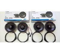 Kit haut-parleurs Alpine série S-S65 pour Alfa Romeo Giulietta avec adaptateurs et supports