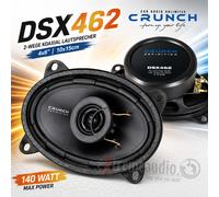 Kit haut-parleurs coaxiaux Crunch DSX-462 4x6" paire ovale pour Porsche VW...