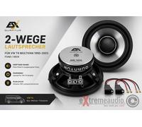 Kit haut-parleurs coaxiaux ESX Quantum QE120 12 cm pour VW T4 1990 à 2003 côt...