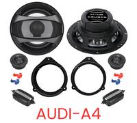 Kit haut-parleurs composants Crunch GTI-6.2E compatibles pour Audi A4 B7