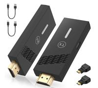 Kit HDMI sans fil 5G pour miroir d'écran - Émetteur et récepteur point-à-point 1080p 60Hz Plug-and-Play pour ordinateur, console et projecteur