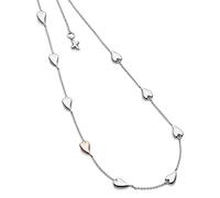 Kit Heath Desire Kiss Collier avec cœur rose pâle en argent sterling avec cœur rose pâle Idéal pour ajouter une touche douce et romantique à votre style, Argent sterling