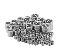 Kit Helicoil, Kit réparation filetage, M3 M4 M5 M6 M8 M10 M12 Kit de réparation de filetage en acier inox 60 pièces, insert de réparation de filetage autotaraudeur, pour les réparations automobiles