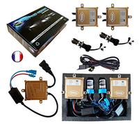 Kit HID Bi Xénon Marque Francaise Vega® H4 HILO 10000K 55W Slim DSP AC Ampoules à embase métallique