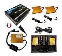 Kit HID Bi Xénon Marque Francaise Vega® H4 HILO 5000K 55W Slim DSP AC Ampoules à embase métallique